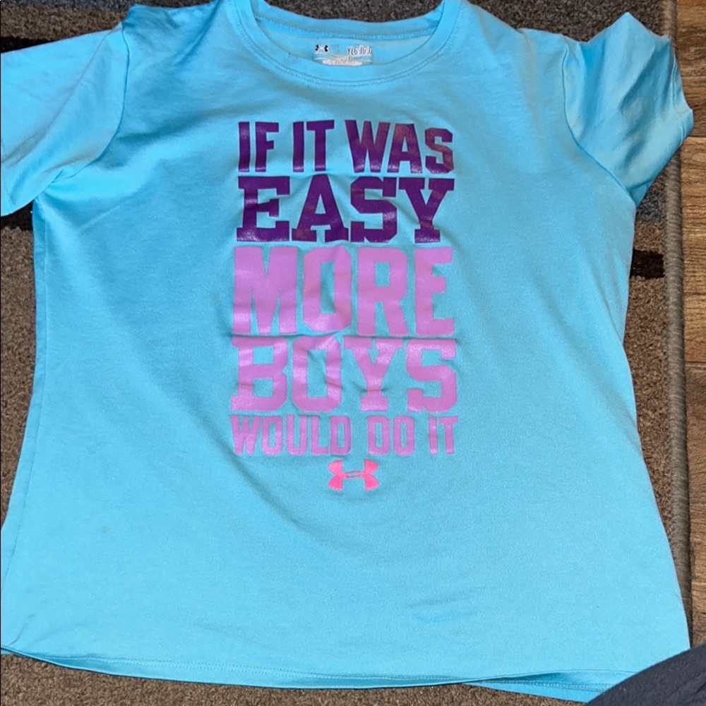 Under Armour Kids Blue Graphic Tee